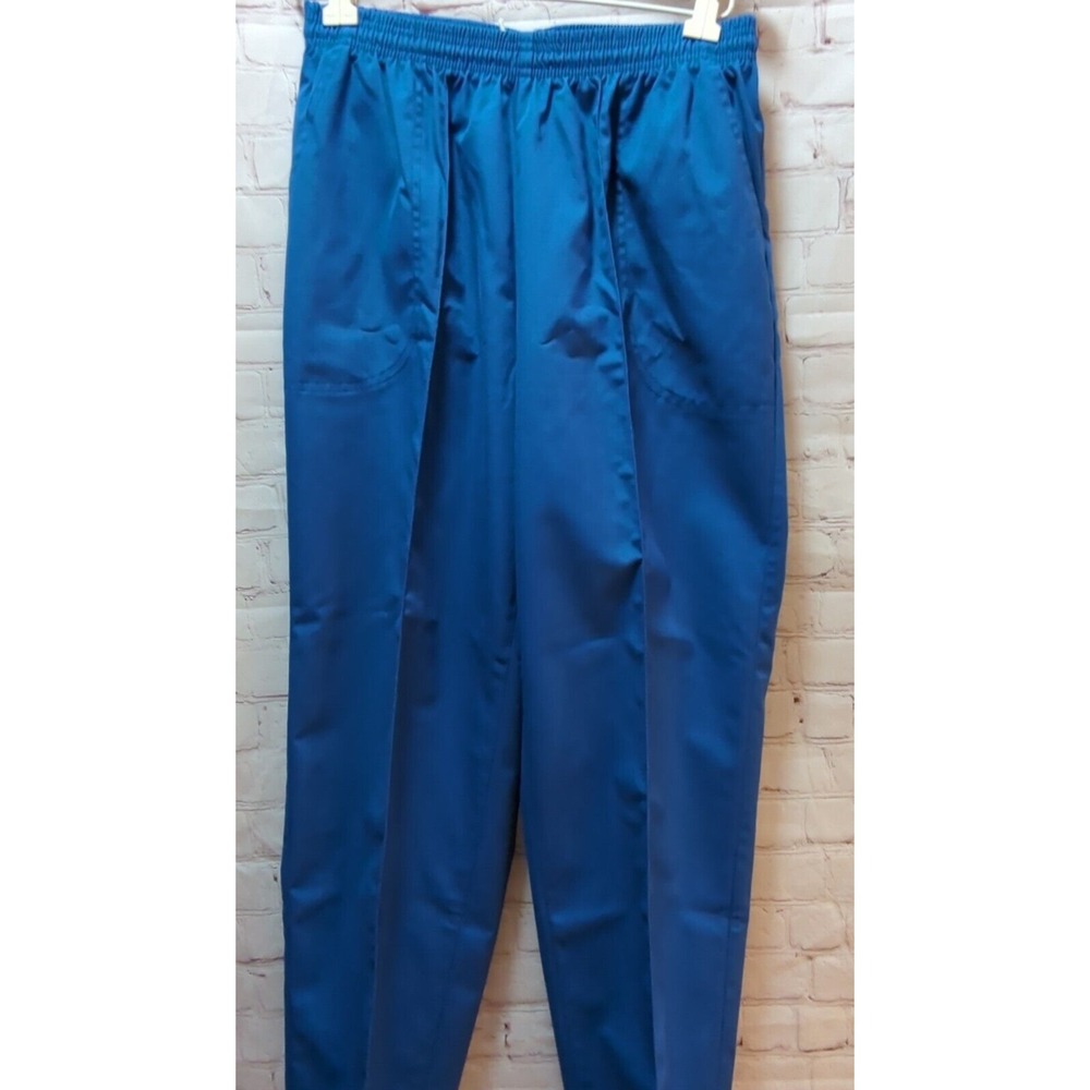Napa Valley women blue elastic 28-29" waist drawstring pants vintage 16S‎ 8-10